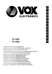 VOX electronics VT-1630 Operating Instructions Manual