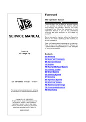 jcb 1T-1 High Tip Service Manual