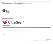 LG UltraGear 45GR95QEB Owner's Manual