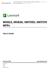 Lexmark MX822adxe User Manual