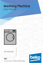 Beko WTV 8634 XS0 User Manual