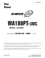 Komatsu A88001 Shop Manual