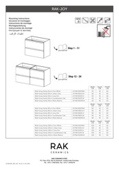 Rak Ceramics RAK-JOY JOYWH080SOK Mounting Instructions