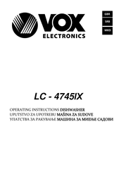 VOX electronics LC-4745IX Operating Instructions Manual