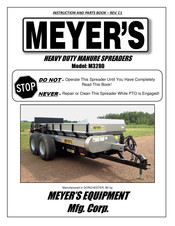 Meyer's M3280 Instruction And Parts Book