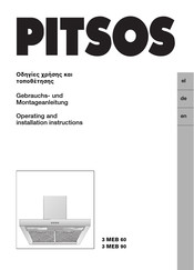 PITSOS 3 MEB 90 Operating And Installation Instructions