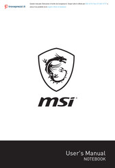 MSI GT76 Titan DT 9SF-077IT User Manual