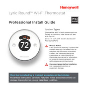 Honeywell Lyric Round TH8732WFH-5002/U Professional Install Manual