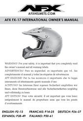 AFX FX-17 International Owner’s Manual