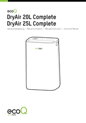 ecofort ecoQ DryAir 20L Complete Instruction Manual