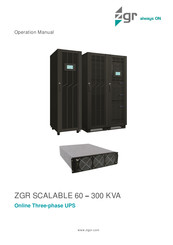 ZGR SCALABLE 60 KVA Operation Manual