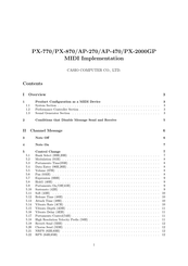 Casio CELVIANO PX-2000GP Manual