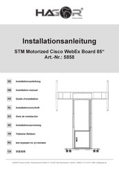 Hagor STM Motorized Cisco WebEx Board 85 Installation Manual