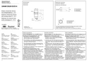 Baumer UNAM 30U6103/S14 Operating Instructions