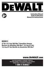 DeWalt D25911 Instruction Manual