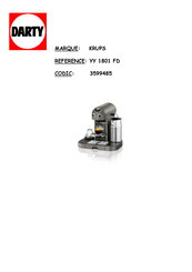 Krups Maestria XN800 Instruction Manual