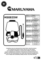 Maruyama MS0835W Owner's Manual