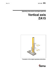 Gema ZA15 Operating Instructions And Spare Parts List