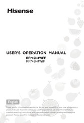 Hisense RF749N4WIF User's Operation Manual