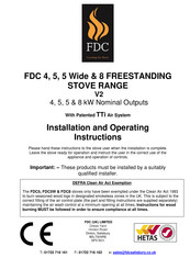 FDC FDC4 Installation And Operating Instructions Manual