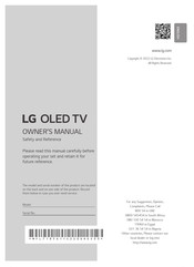 LG OLED65C26LA Owner's Manual