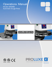 Proluxe DOUGHPRO DP2300E Operation Manual