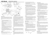 Ys DZ185cdi Operator's Manual