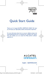 Alcatel 5065X Quick Start Manual
