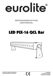 EuroLite LED PIX-16 QCL Bar User Manual