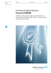Endress+Hauser Proserve NMS80 Functional Safety Manual