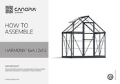 Palram CANOPIA HARMONY 6x4 / 2x1.3 How To Assemble