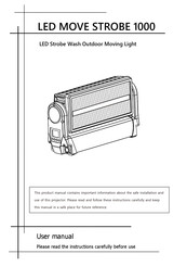 Eco Stage LED MOVE STROBE 1000 User Manual