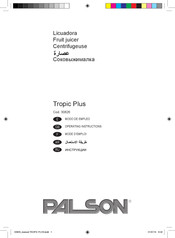 PALSON Tropic Plus 30826 Operating Instructions Manual