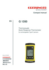 GHM Greisinger G 1200 Compact Manual