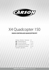 Carson X4 Quadcopter 150 Instruction Manual