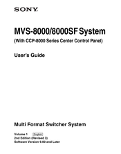 Sony MVS-8000SF User Manual