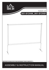 HOMCOM 001-013V01 Assembly & Instruction Manual