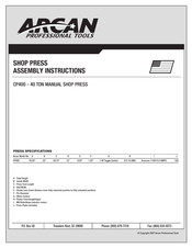 Arcan CP400 Assembly Instructions Manual