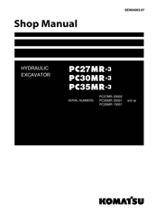 Komatsu PC27MR-3 Shop Manual