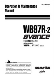 Komatsu 97F20887 Operation & Maintenance Manual