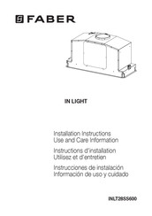 Faber INLT28SSV Installation Instructions Manual