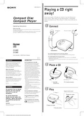 Sony Discman D-365 Operating Instructions
