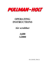 Pullman Holt A600 Operating Instructions Manual