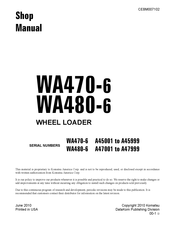 Komatsu WA480-6 Shop Manual
