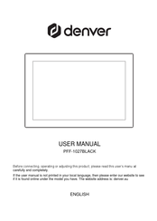 Denver PFF-1027WHITE User Manual