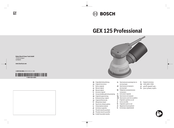Bosch Professional GEX 125 Instructions Manual