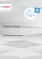 Bosch WDU285L9SN Instruction Manual And Installation Instructions
