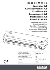 DesQ 70000 Operation Instruction Manual