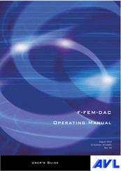 AVL F-FEM-DAC Operating Manual