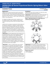 Johnson Controls A9204-GGA-2Z Installation Manual